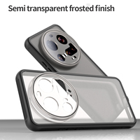 Étui de protection en TPU PC semi-transparent mat pour Xiaomi 15, 14, 17, antichoc mat et protection de l'appareil photo Fundas
