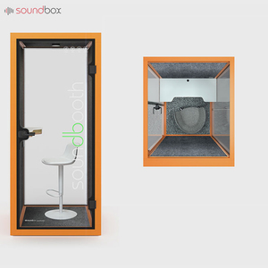 Cabina de oficina acústica de conversaciones privadas Cápsula de reunión silenciosa con cancelación de ruido para entornos de trabajo ruidosos - Product Image 4