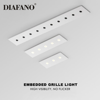 Support SKD Vente d'usine 3 5 10 Têtes de calandre Lumières 6w 10w 20w Lumière linéaire LED à encastrer