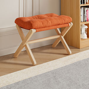 Taburete <span class=keywords><strong>Plegable</strong></span> de Madera Maciza para Cambiar Zapatos, para Uso en el Hogar, Entrada, Sala de Estar, <span class=keywords><strong>Sofá</strong></span>, Oficina, <span class=keywords><strong>Reposapiés</strong></span> - Product Image 1