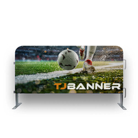 Bannière en maille résistante aux déchirures TongJie, personnalisée en polyester, impression simple, pour événements sportifs en plein air, publicité