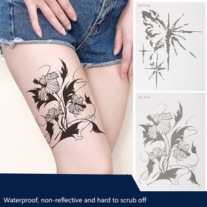 Tatuaggi Temporanei Ecologici a Base Vegetale Vegani Personalizzati, Adesivi per Tatuaggi Minimalisti a Linea Sottile per 2 Settimane, per Donne e Uomini - Product Image 3