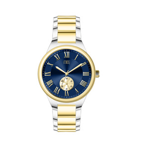 Montre Aura Flow avec bracelet en métal, mouvement à quartz, pour les affaires, les soirées et les situations quotidiennes. - Product Image 1