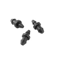 Bouchon d'irrigation micro-pulvérisateur pour serre en POM noir, modèle AT710, double usage 4/7 3/5, accessoires de jardinage Aochi 1/8in-1/4in