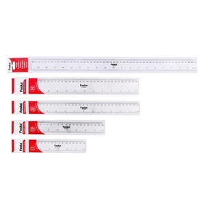 FOSKA righello resistente in materiale plastico Premium 6 8 12 20 pollici righello in plastica con <span class=keywords><strong>scala</strong></span> metrica e centimetro - Product Image 4