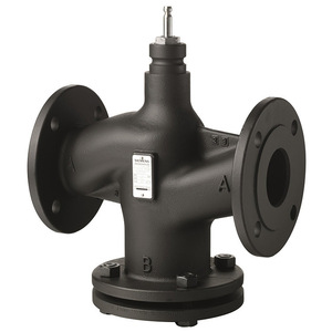 Siemens Two-Way Control Valve 230V AC Water 0-10 <b>Bar</b> -40C to 200C Open Quickly Long Neck Type - Product Image 3