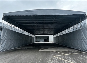 Carpa móvil impermeable con toldo deslizante - Techo móvil deslizante y telescópico, plegable y duradero, para uso en almacenes - Product Image 6