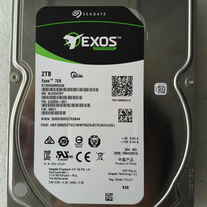 Seagate 2TB Exos 7E8 SAS HDD - Model ST2000NM003A - Enterprise Class Opslag - Product Image 1