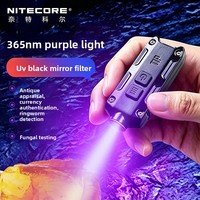 Mini lampe torche UV TiP LED en alliage d'aluminium, lumière ultraviolette 365nm, indice de protection IP66, pour la vérification de la qualité du jade et des bijoux