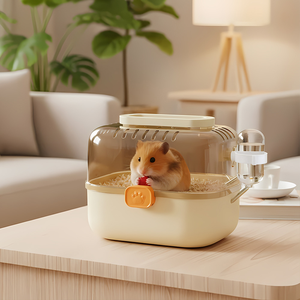 Vente en gros de <span class=keywords><strong>cage</strong></span> à <span class=keywords><strong>hamster</strong></span> transparente en acrylique, grande, respirante, anti-évasion, portable - Product Image 1