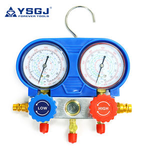 Conjunto de <span class=keywords><strong>Manifold</strong></span> de Diagnóstico para Ar Condicionado Automotivo com Manômetro de Freon de 3 Vias Ferramenta para Carregamento de Sistemas de Refrigeração AC - Product Image 5