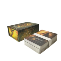 Vente directe d'usine, boîte rigide magnétique personnalisée, jeu de cartes de tarot anglaises avec guide, cartes de tarot personnalisées en gros