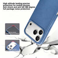 Coques de téléphone portable en cuir PU de style professionnel, personnalisables, anti-traces de doigts, magnétiques, compatibles avec la charge sans fil et antichoc, pour la vente en gros