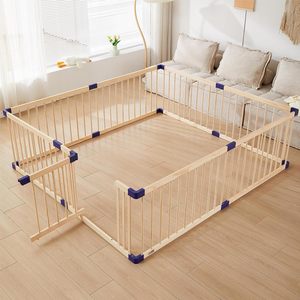 Grands panneaux de clôture pliants Panneaux de clôture en bois massif Stylo de jeu de sécurité Parcs pour bébés Parcs pour enfants - Product Image 2