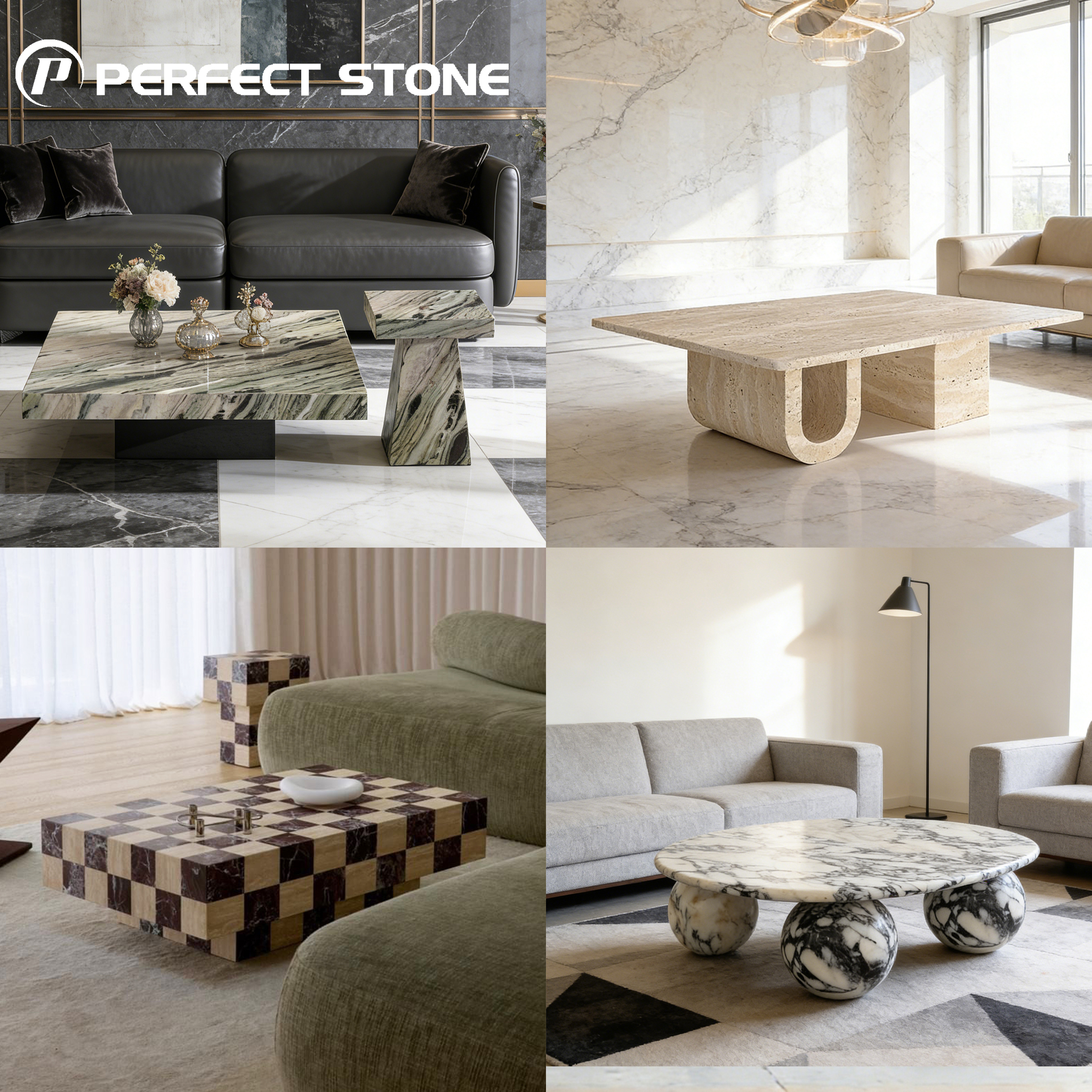 Table basse en marbre