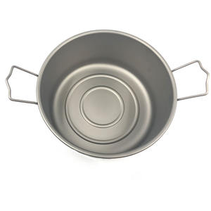 Jukaiwtec – ustensiles de cuisine en titane pour pique-nique, ensemble de casseroles de Camping portables, Marmite randonnée en plein air - Product Image 3