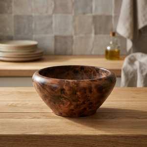 Thuya bol à salade en bois, bol marocain en bois de thuja fait à la main vente en gros, artisanat en bois artisanal, - Product Image 2