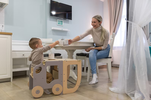 Kids Learning Tower Toddler <strong>Kitchen</strong> <strong>Stool</strong> <strong>Helper</strong> 2-in-1 Toddler <strong>Kitchen</strong> Step <strong>Stool</strong> - Product Image 2