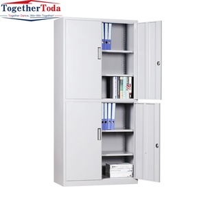 Armoire de rangement de fichiers de grande capacité, moderne, durable, en acier, avec serrure réglable, écologique, pour bureau, maison, hôtel - Product Image 3