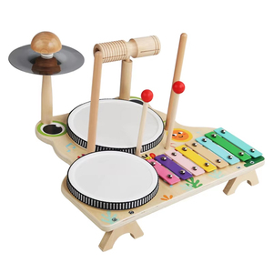 Montessori Đa-Chức năng gỗ trống Bộ ếch âm nhạc bảng trò chơi cho giáo dục học tập cho trẻ em & trẻ em trai & cô gái - Product Image 1
