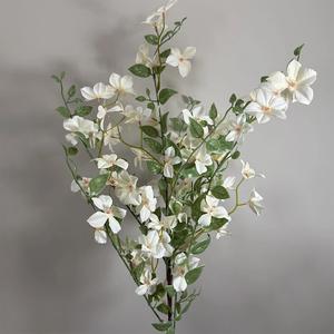 Vente en gros de branches de fleurs artificielles d'oranger et de <span class=keywords><strong>jasmin</strong></span> pour centre de table de mariage, tiges de fleurs de <span class=keywords><strong>jasmin</strong></span> en soie pour toile de fond florale - Product Image 4