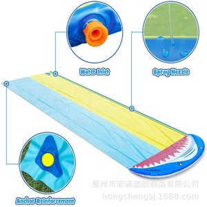 Toboggan aquatique gonflable en PVC de 4 m pour enfants, tapis de jeu extérieur avec pulvérisation, jouet de jardin - Product Image 5
