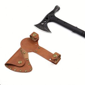 Étui de protection pour hache de camping en cuir véritable marron, gaufré, de haute qualité, promotionnel - Product Image 5