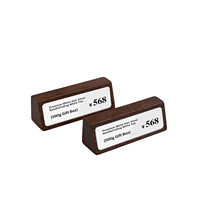 Support de présentation en bois pour étiquettes de prix, mini-stand de table, pour étiquettes de vin, bijoux, cartes, signes, en bois