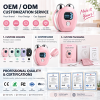 Dispositif de levage de visage à micro-courant avec écran LCD masseur de cou du visage Portable chauffage chaud beauté dispositif de soins de la peau