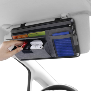<span class=keywords><strong>Astuccio</strong></span> Porta Occhiali Classico Personalizzato con Cerniera, Borsa Portaoggetti Personali, Porta Patente, Porta Penne, Porta Carte Bancarie, Porta Soldi in Pelle PU, Porta Occhiali da Sole per Auto - Product Image 1