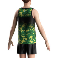 Mode Sublimation Débardeurs Bodybuilding Workout Sans Manches Kenya Chemises Rugby Jersey Tricoté Rugby/Extérieur/Haut D'entraînement