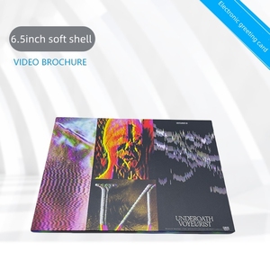 6.5 pouces Soft Shell HD E-carte de voeux Brochure d'affaires écran <span class=keywords><strong>LCD</strong></span> livre commémoratif pour lecteur vidéo cadeau - Product Image 3
