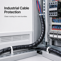 Protector de Cables Electrónicos Reutilizable Ecológico, Banda Protectora Antiestática Resistente a la Corrosión, Envoltura en Espiral de PE, Tubo Flexible