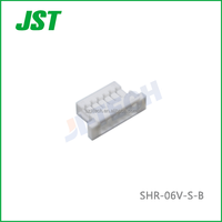 Connecteur fil-circuit imprimé automobile JST série SH, pas de 1,0 mm, boîtier en alliage de cuivre -06V-S-B 6 broches