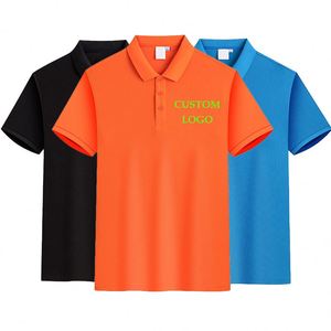Polo uni en coton et polyester de haute qualité à séchage rapide pour hommes polos personnalisés en gros - Product Image 2