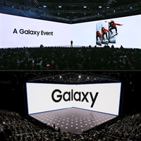 Écran LED incurvé d'intérieur 8K U-HD pour location de murs vidéo, pour lancement de produits, scénographie et salons profession