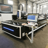 Machine laser à fibre haute vitesse 2x6m pour la fabrication de tôles en alliage d'aluminium, haute performance