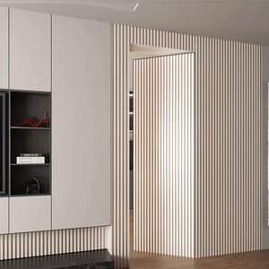 WPC economico livello di legno porta interna Frameless porta invisibile nascosta porta per il bagno - Product Image 1