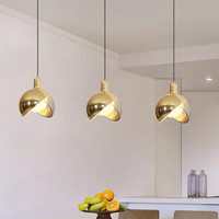 Vente en gros Offre Spéciale lampe E27 à tête unique pour bar de chevet cuisine lustres dorés et lampes suspendues