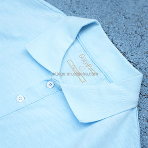 Camiseta Polo de Algodón Personalizada con Cuello de Punto y Logotipo Bordado con Botón - Product Image 2
