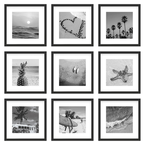 Homco bán buôn văn phòng sáng tạo Nhà Vuông MDF khung ảnh Thiết lập Treo Tường Khung áp phích với Mat trong kích thước 5x5 8x8 10x10 12x12 - Product Image 2