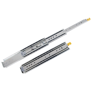 Rodamiento de bolas moderno y resistente de 76mm, rieles deslizantes de extensión completa de tres pliegues, uso de escaleras industriales, bloqueo de cajones de gabinete - Product Image 1