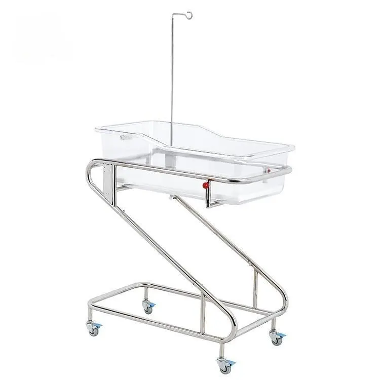 Hospital Coated Steel Baby Crib, Home family safety and durable infant bed for new born cot