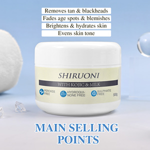 Crème anti-bronzage au lait à l'acide kojique personnalisée crème blanchissante pour le visage à action <span class=keywords><strong>rapide</strong></span> vegan biologique niacinamide vitamine organique - Product Image 2