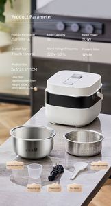 Cuisinière électrique automatique multifonction pour la maison et la cuisine, 3 litres, écran tactile, cuiseur à riz faible en sucre - Product Image 6