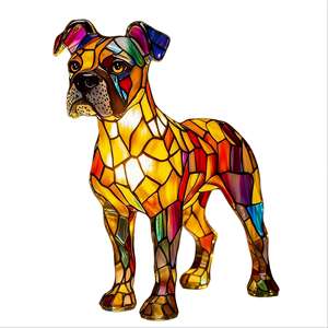 Decoración Artística de Perro <span class=keywords><strong>Chihuahua</strong></span> - Adorno Artesanal de Resina para el Hogar, Regalo de San Valentín y Año Nuevo - Product Image 5