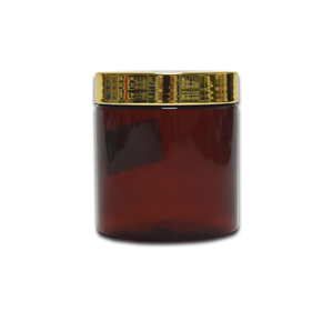 HAPUTA Amber 220g Hair Conditioner Packaging Jar PET Plastic Cosmetic Jar Cosmetic Packaging Container for Hair Wax Facial Cream