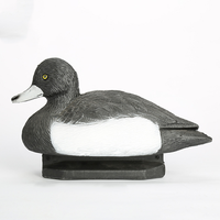 Moule en mousse plastique EVA à moitié flottant blanc pour le mouvement électrique, leurre de canard en bois de colvert pour la vente de chasse