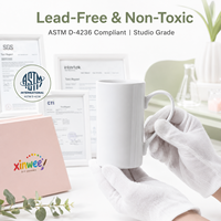 Kit de peinture pour tasses en céramique personnalisées, vente en gros, tasses à café DIY, sans danger pour les aliments, étanches, compatibles lave-vaisselle, intérieur coloré, poignée personnalisable