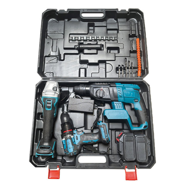 Cordless Lithium Hammer Drill Stainless Steel Hand Held Portable Screwdriver Drill Machine Power Tools Tool Sets Tool Set